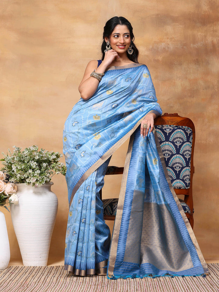 Woven Design Tussar Silk Saree