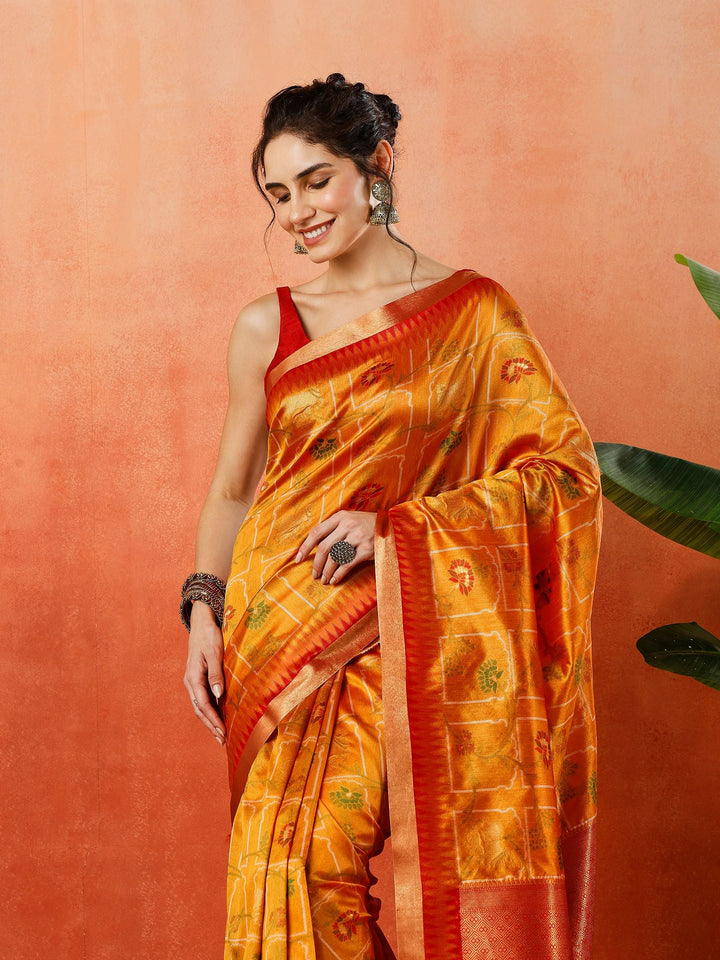 Woven Design Tussar Silk Saree