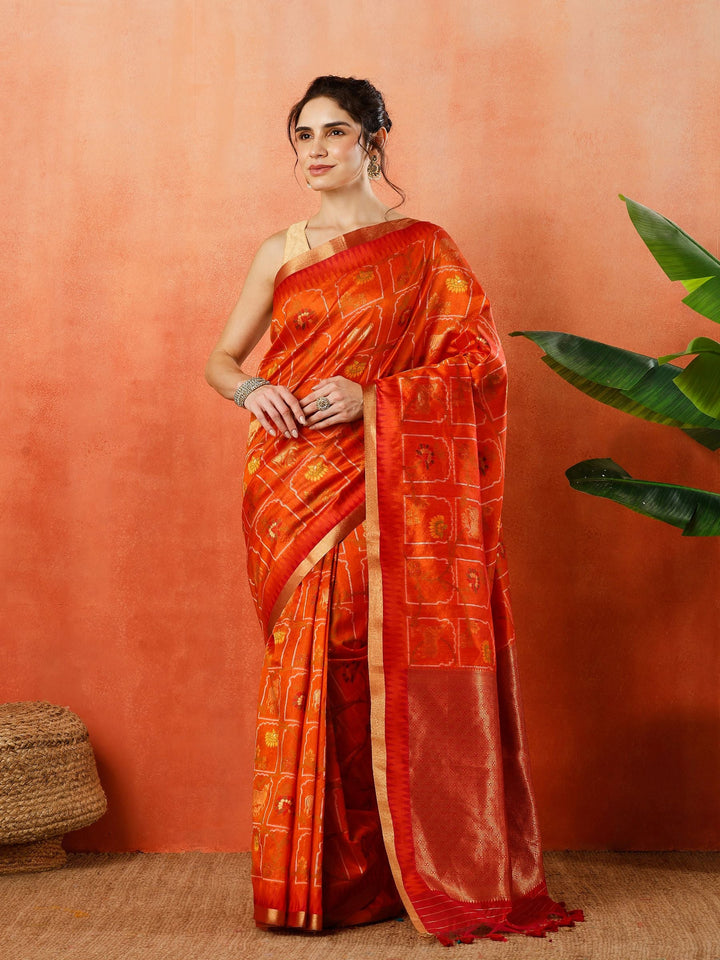 Woven Design Tussar Silk Saree