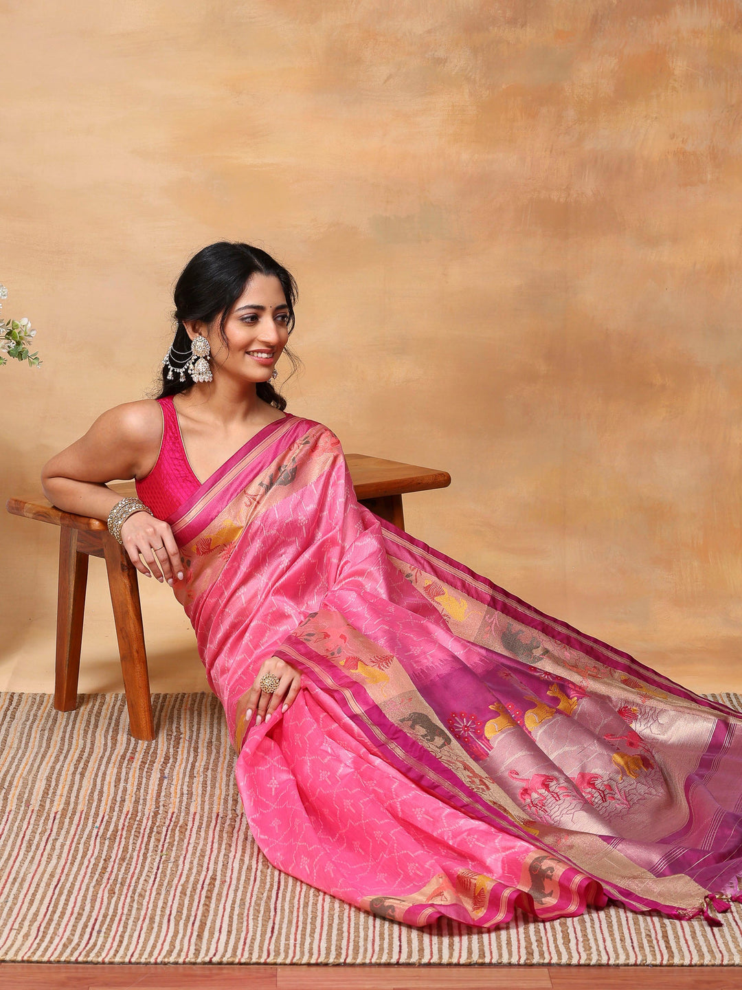 Woven Design Tussar Silk Saree