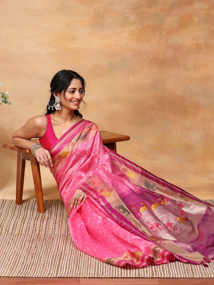 Woven Design Tussar Silk Saree