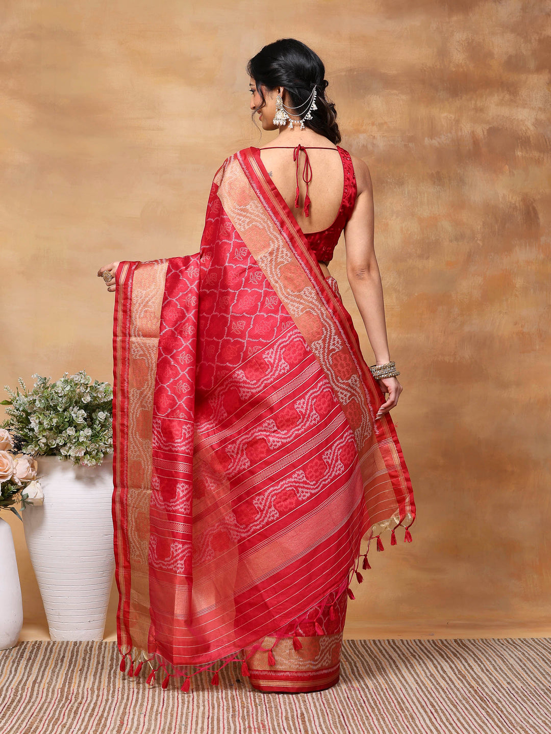 Woven Design Tussar Silk Saree