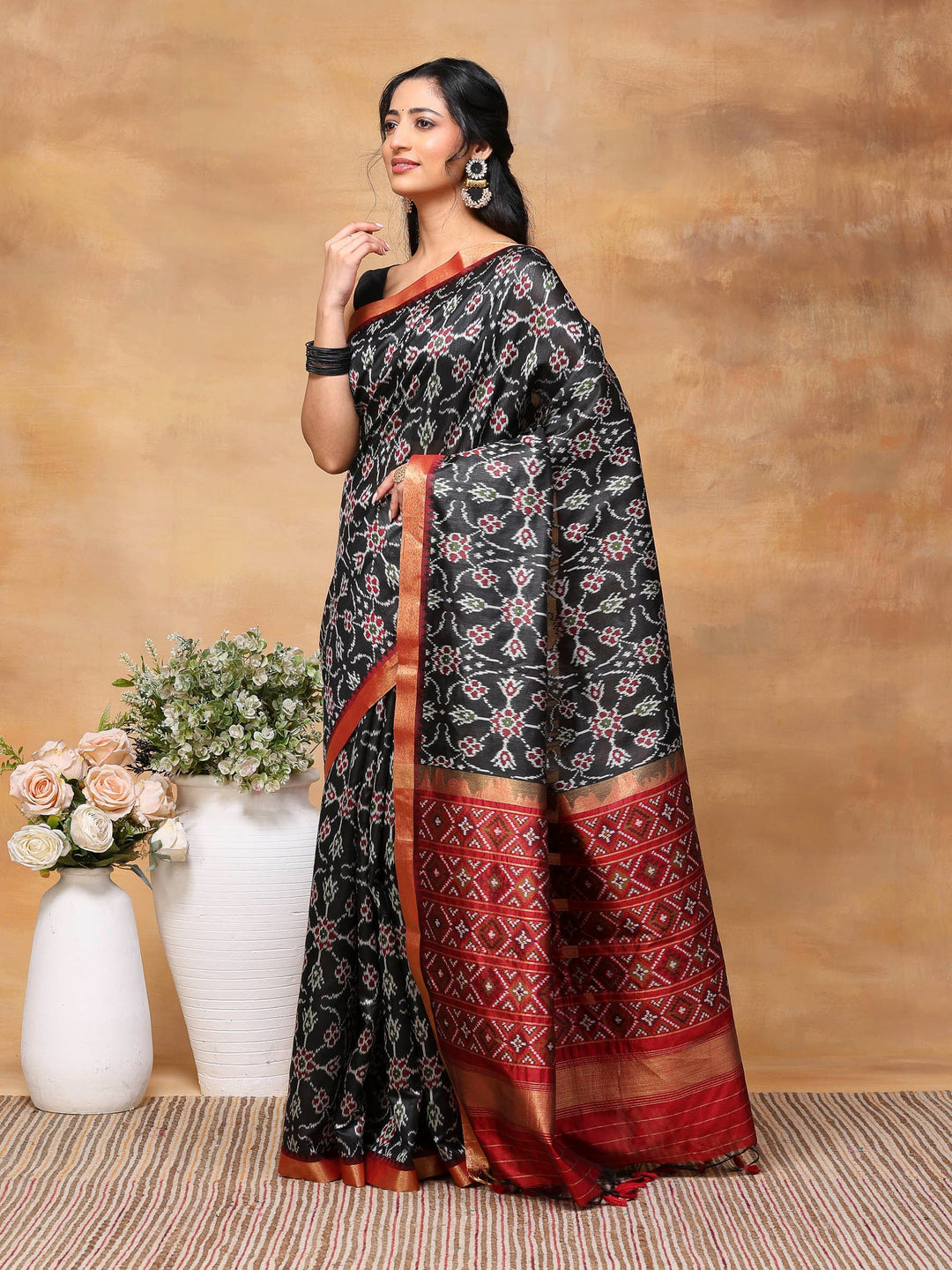 Woven Design Tussar Silk Saree
