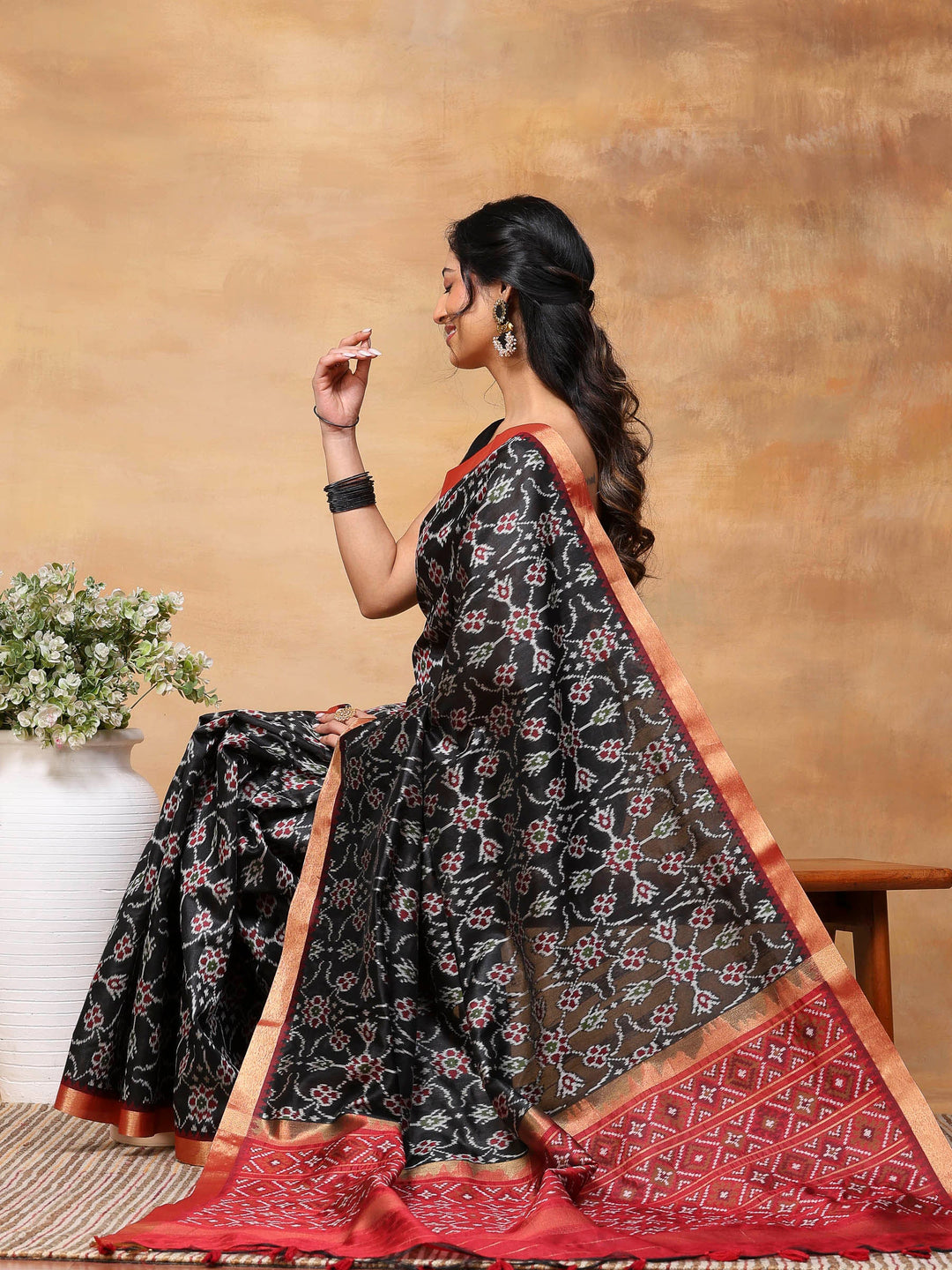 Woven Design Tussar Silk Saree