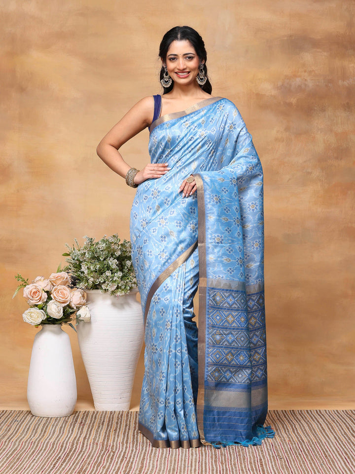 Woven Design Tussar Silk Saree
