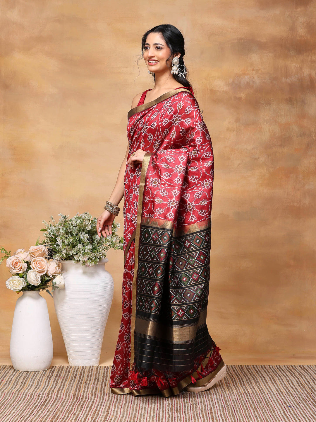 Woven Design Tussar Silk Saree