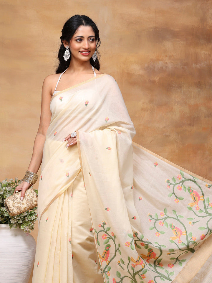 Woven Design Tussar Silk Saree