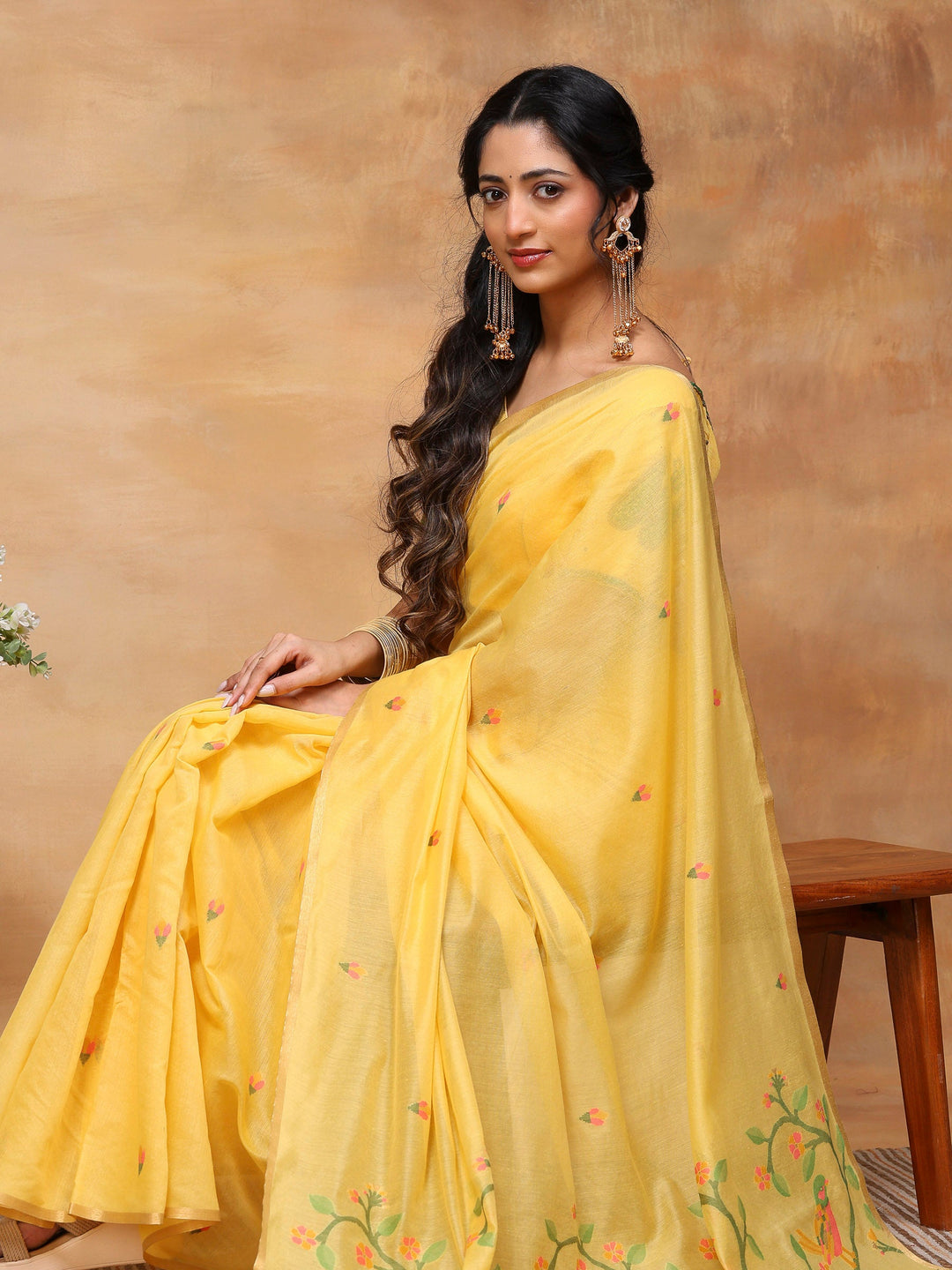 Woven Design Tussar Silk Saree