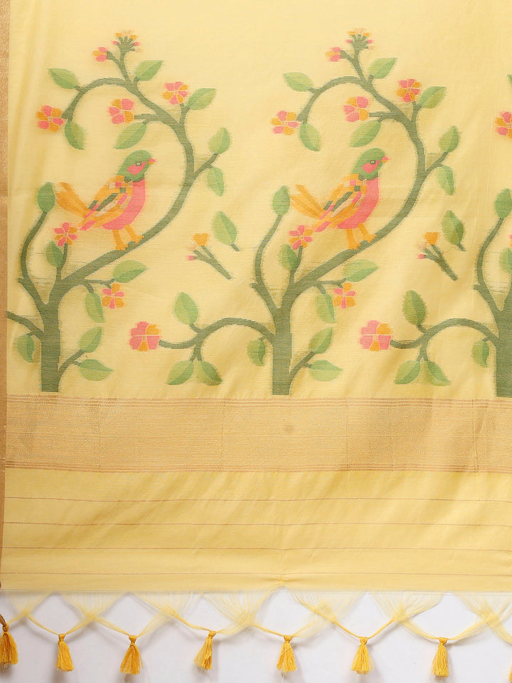 Woven Design Tussar Silk Saree