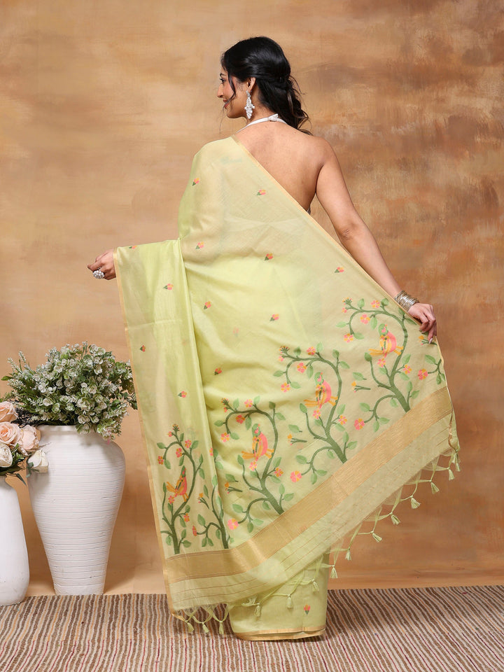 Woven Design Tussar Silk Saree