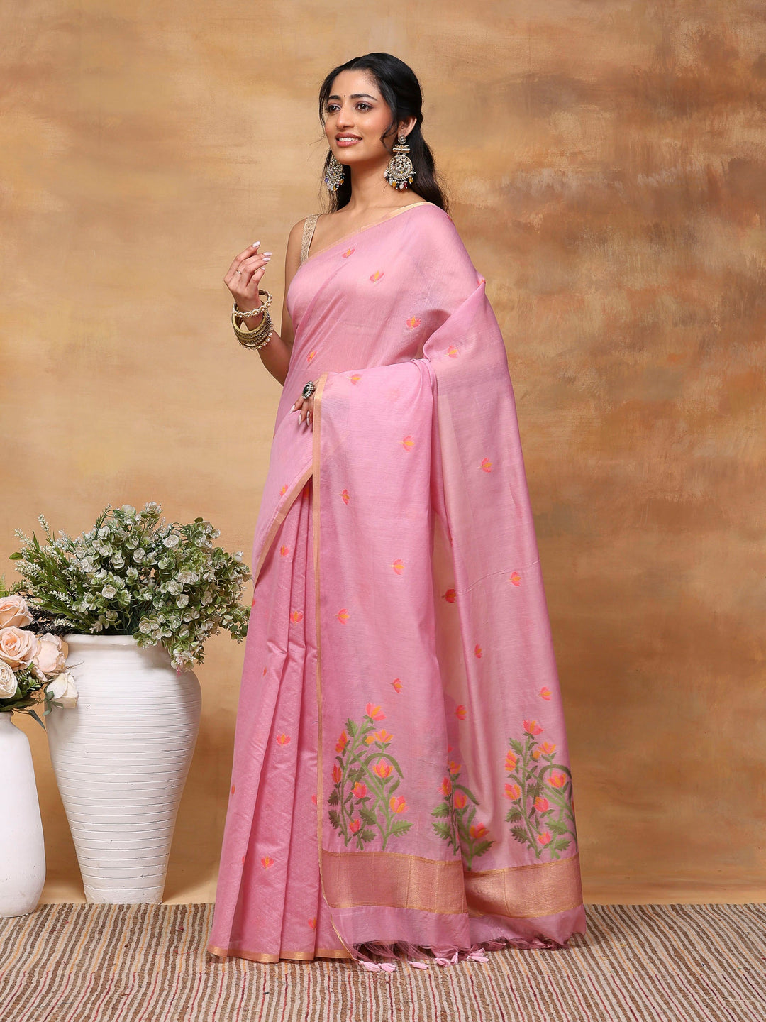 Woven Design Tussar Silk Saree