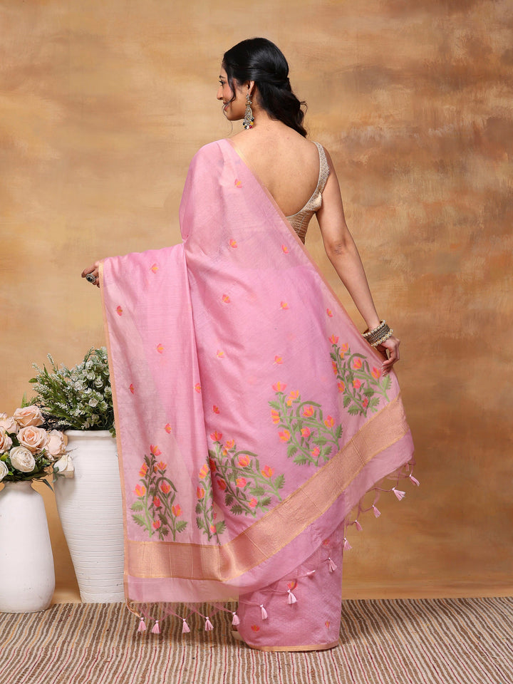 Woven Design Tussar Silk Saree