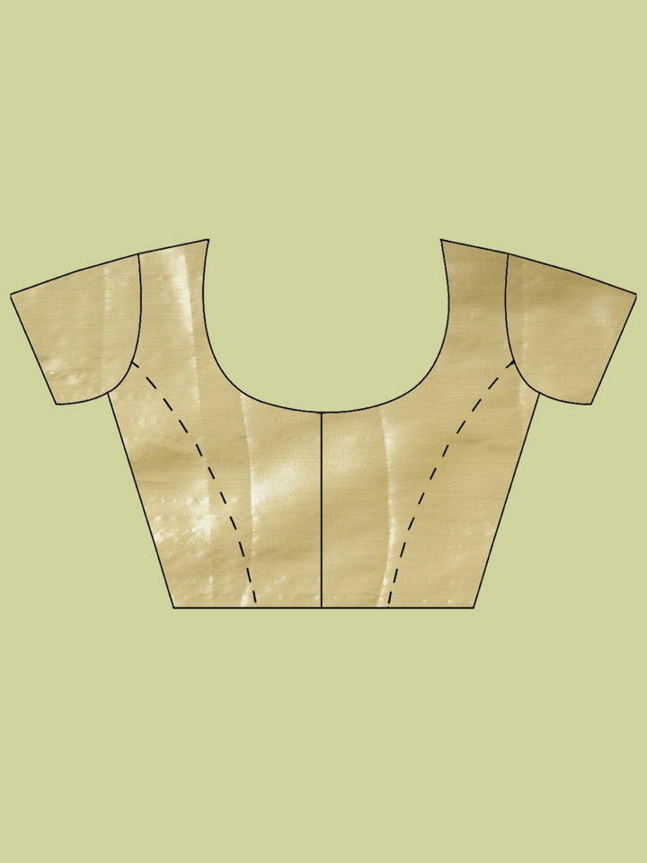 Golden Beige Woven Design Art Silk Saree