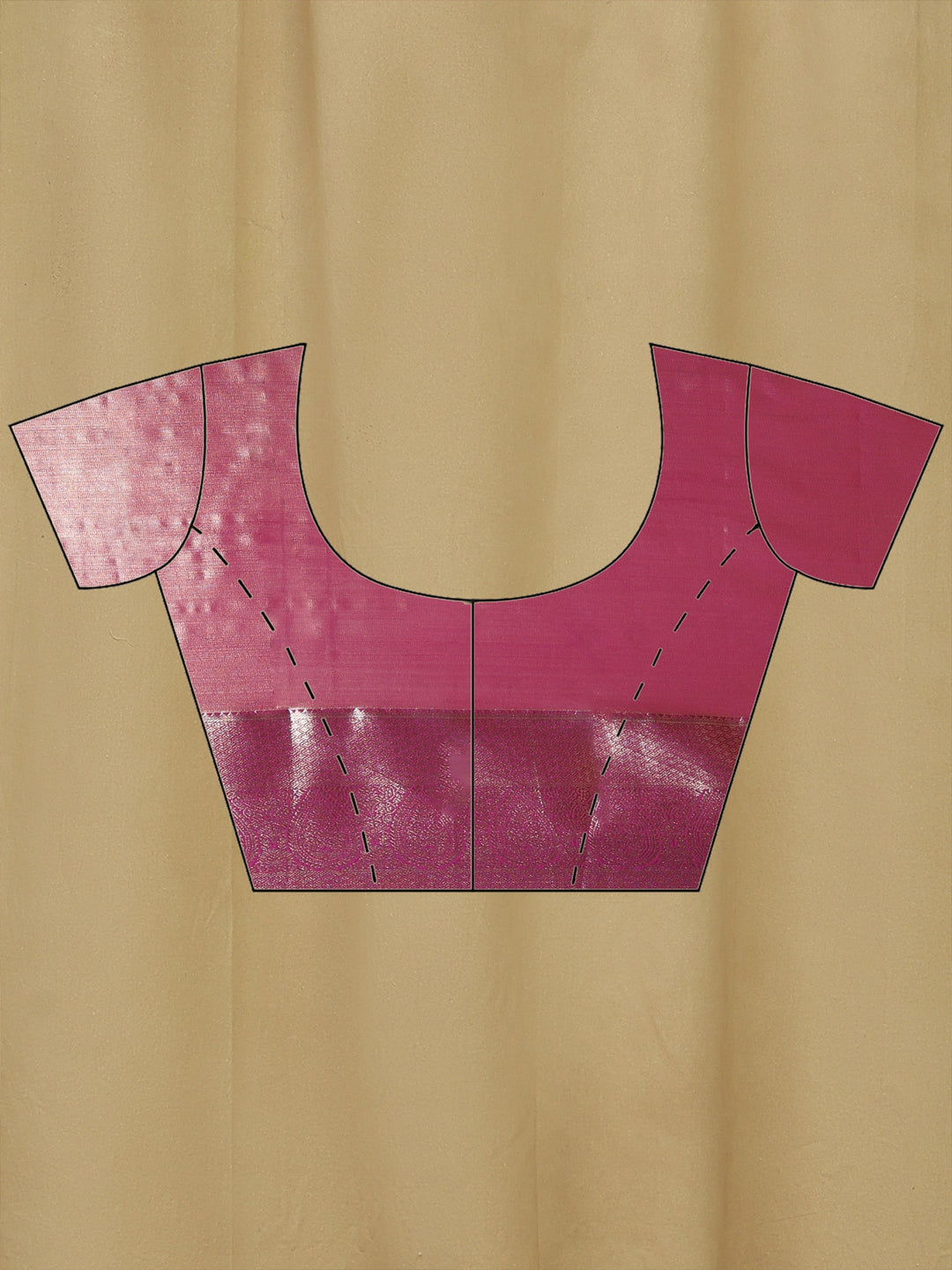 Magenta Kalamkari Woven Design Art Silk Saree