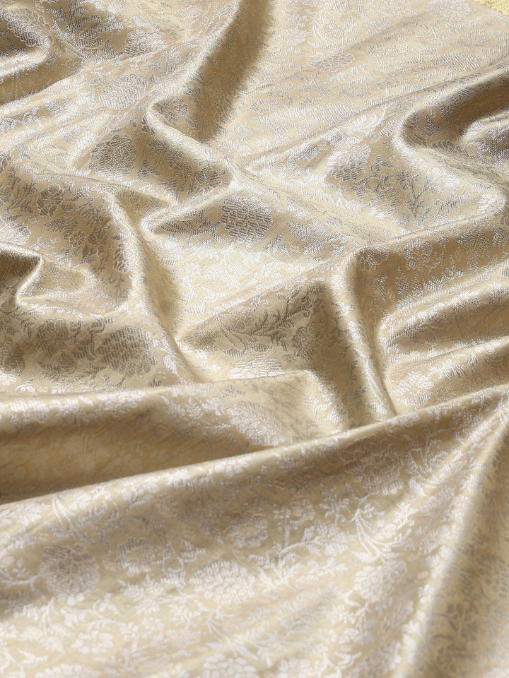Silver Kalamkari Woven Design Art Silk Saree