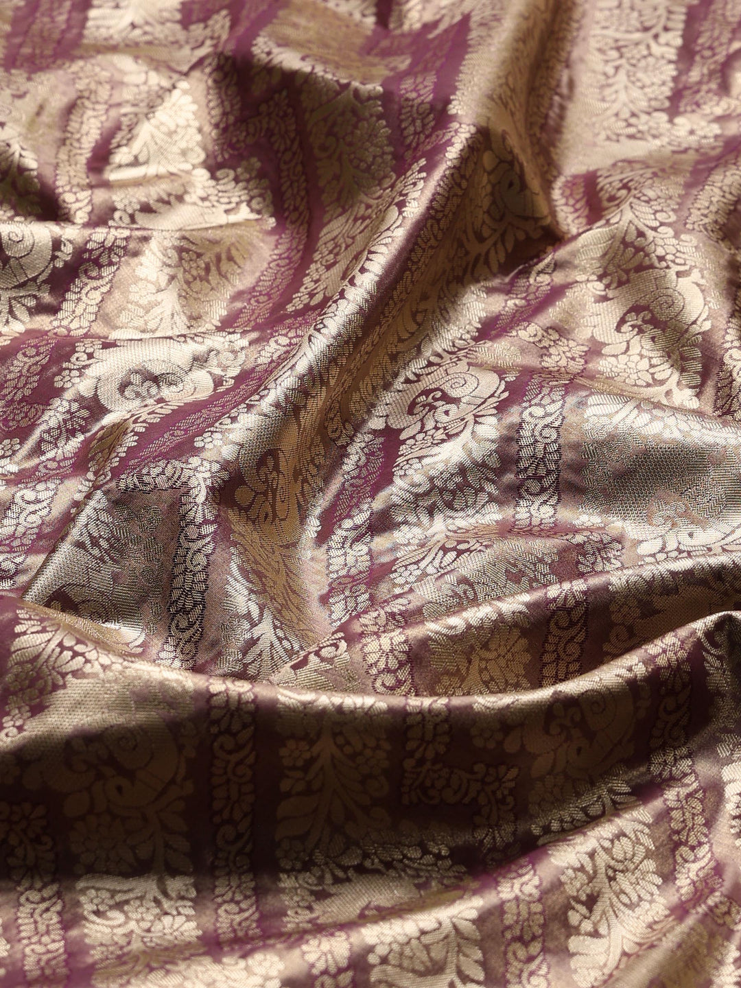 Wine Woven Design Art Silk Saree