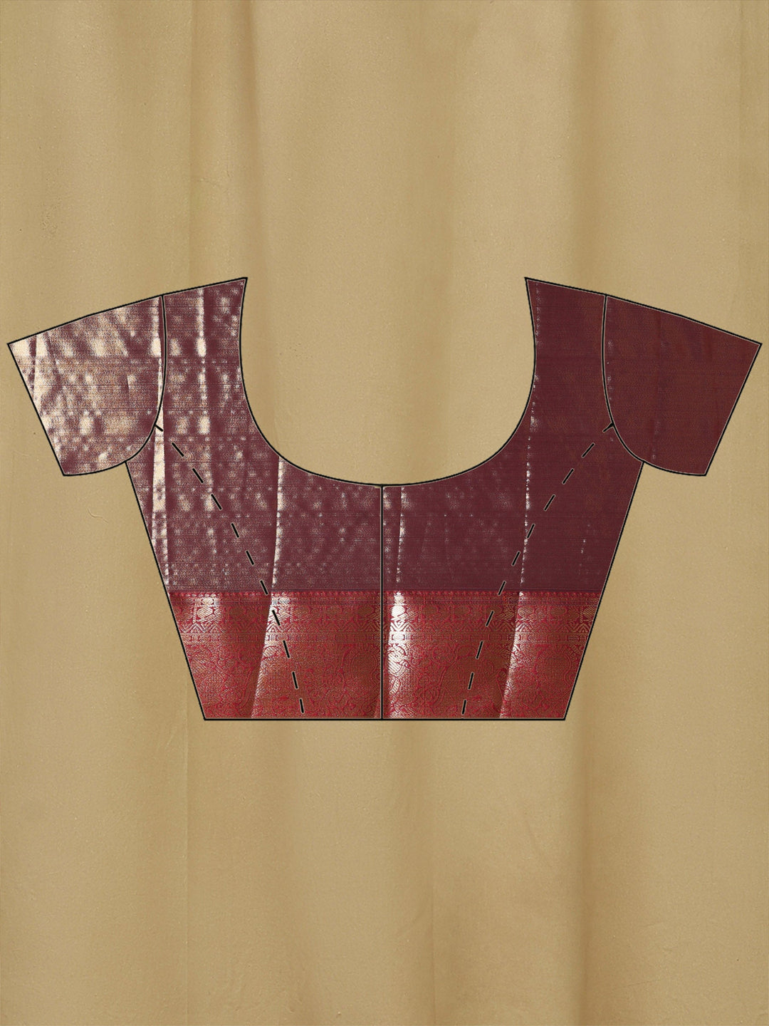 Wine Woven Design Art Silk Saree