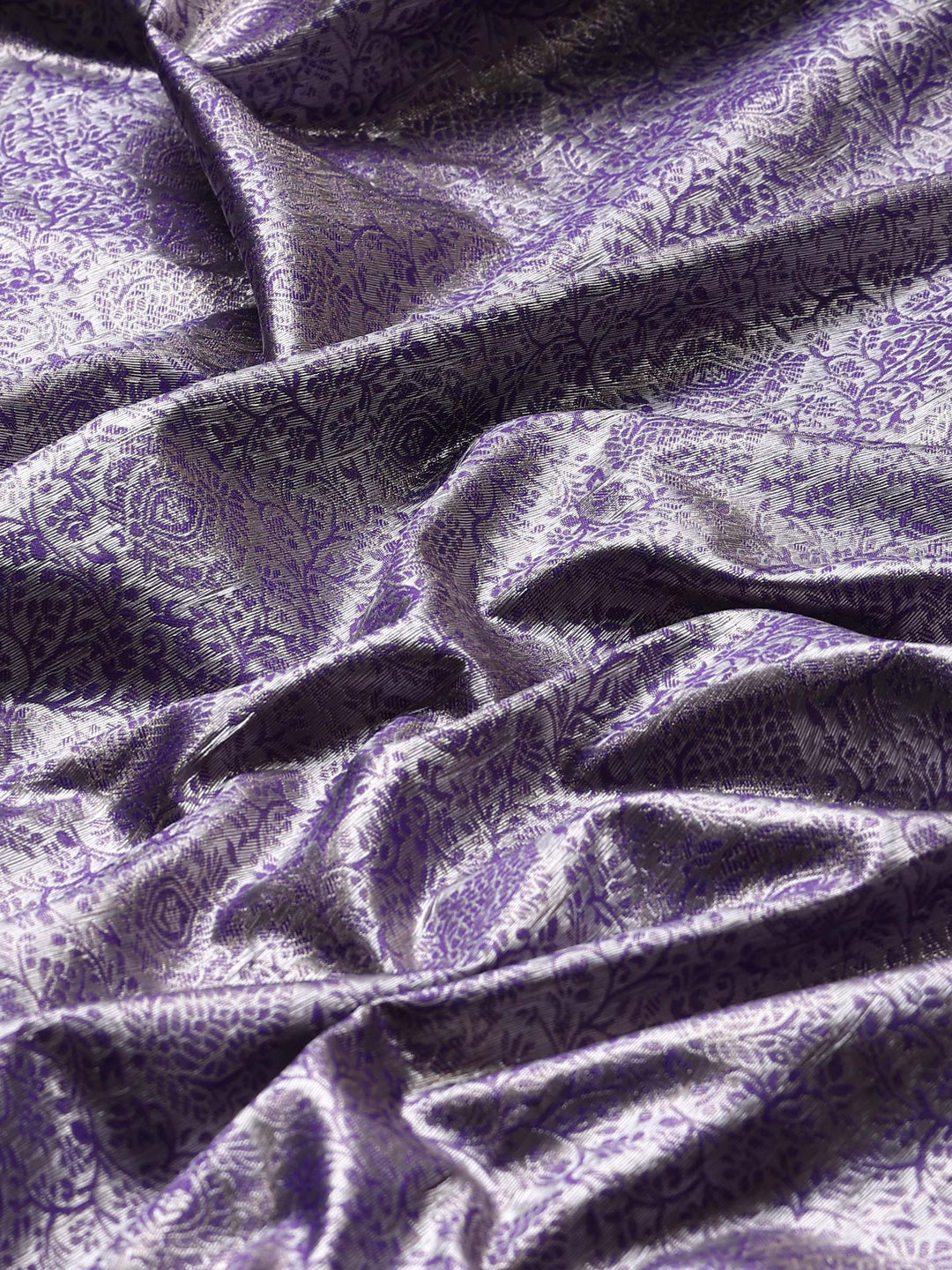 Lavender Kalamkari Woven Design Art Silk Saree