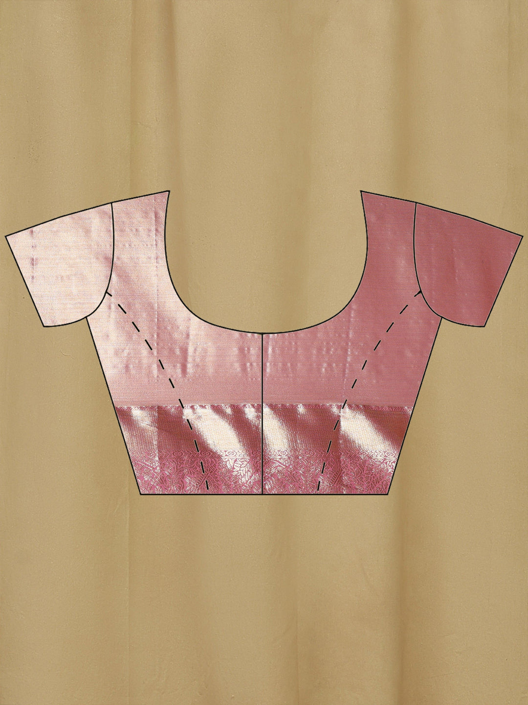 Dusty Pink Kalamkari Woven Design Art Silk Saree