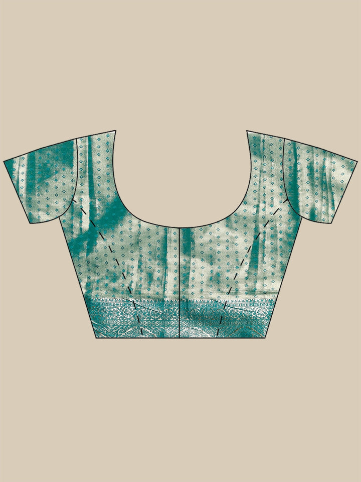 Green Kalamkari Woven Design Art Silk Saree