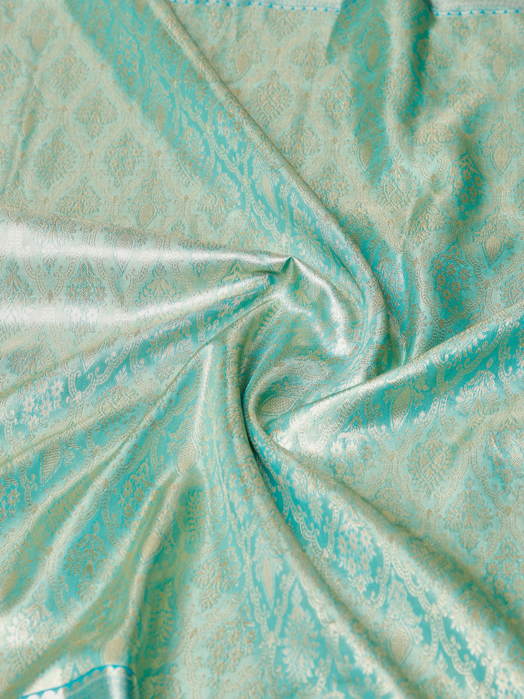 Green Kalamkari Woven Design Art Silk Saree