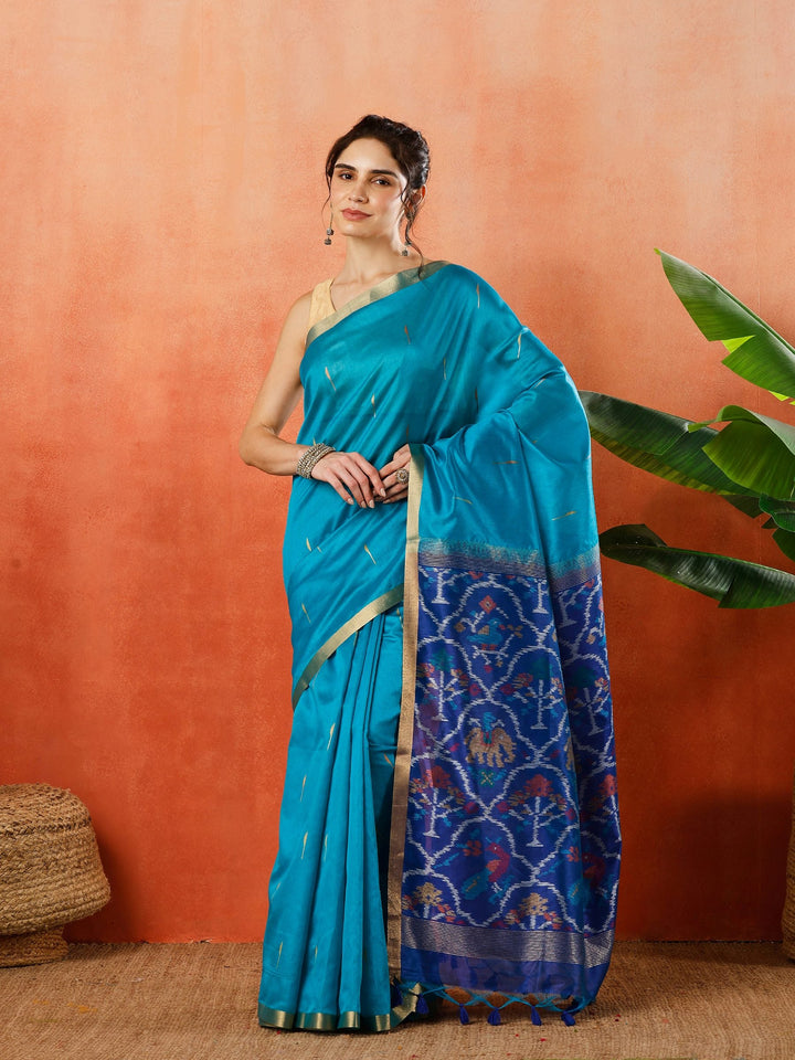 Woven Design Tussar Silk Saree