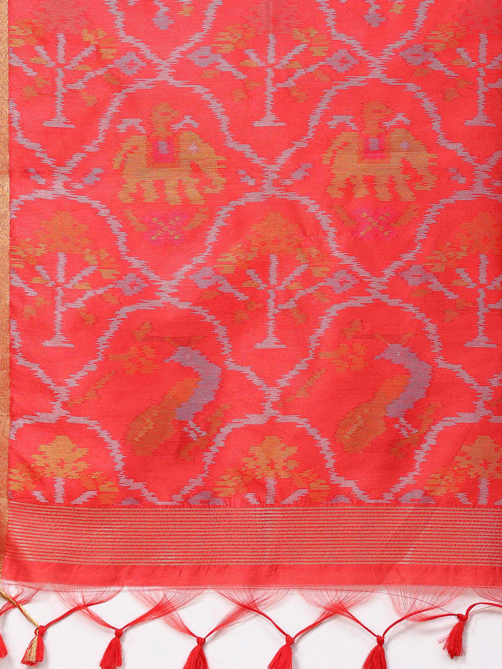 Woven Design Tussar Silk Saree