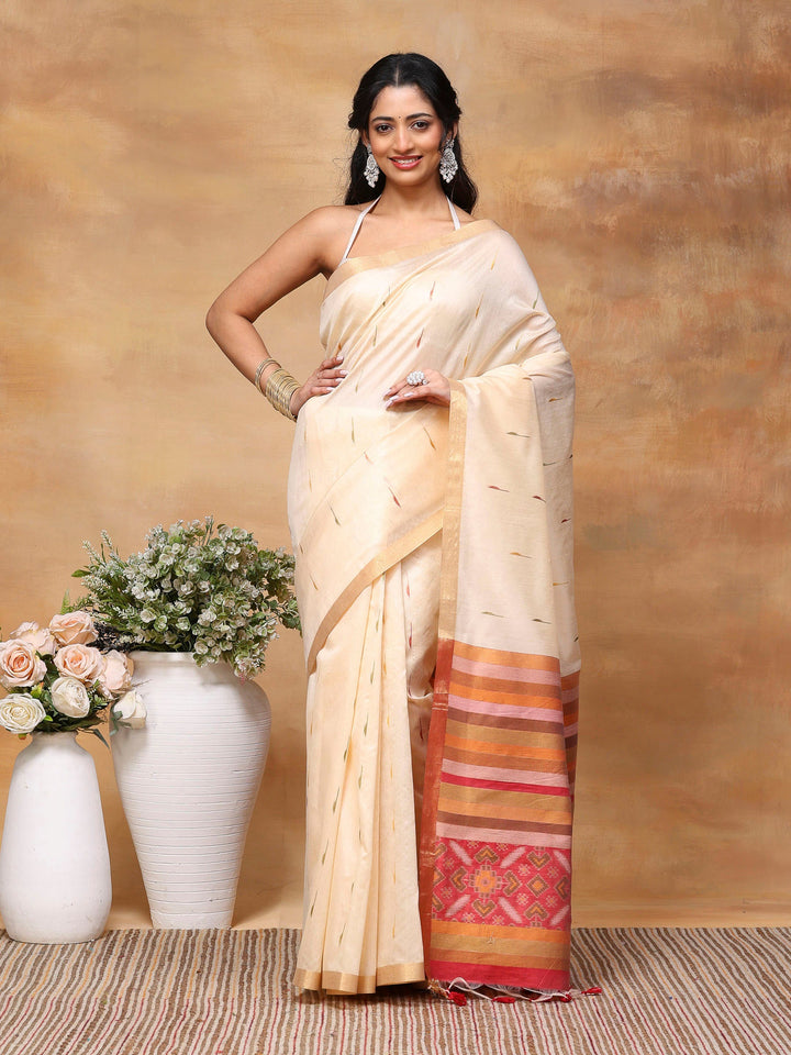 Woven Design Tussar Silk Saree