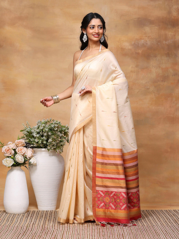 Woven Design Tussar Silk Saree