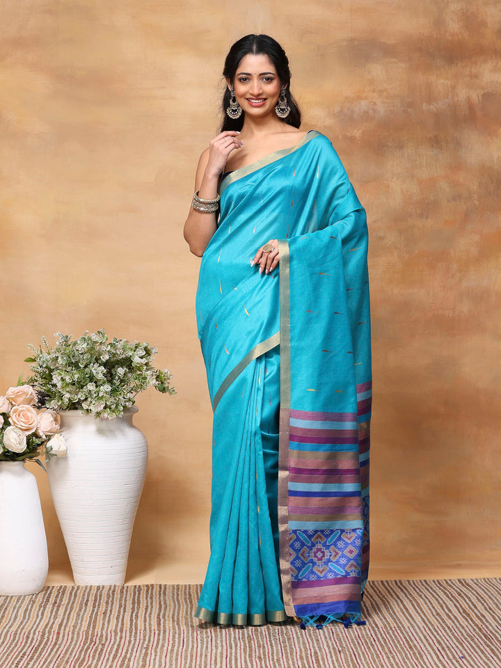 Woven Design Tussar Silk Saree