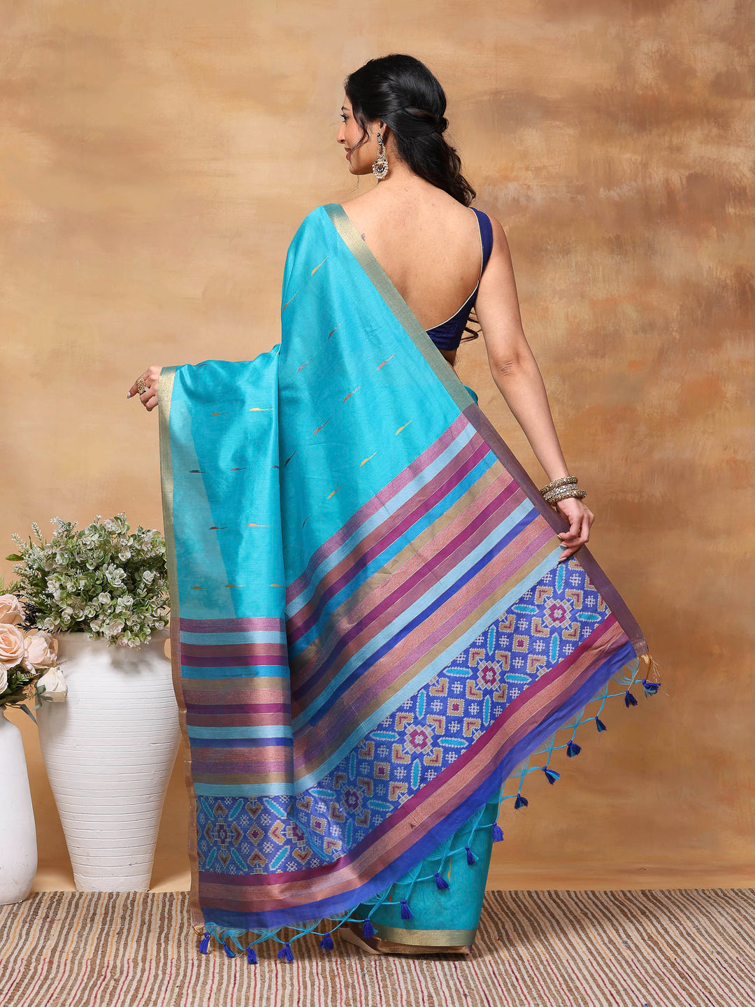 Woven Design Tussar Silk Saree