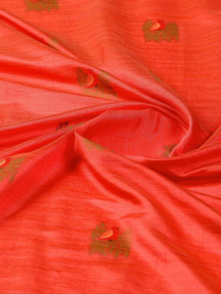Pink Woven Design Art Silk Saree