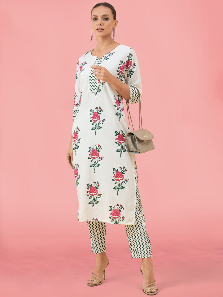 Printed Cotton Kurta Set