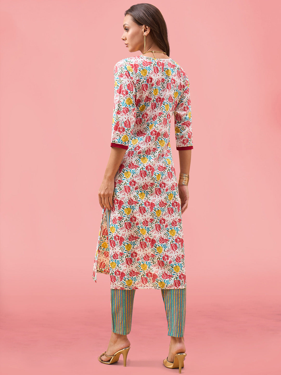 Printed Cotton Kurta Set