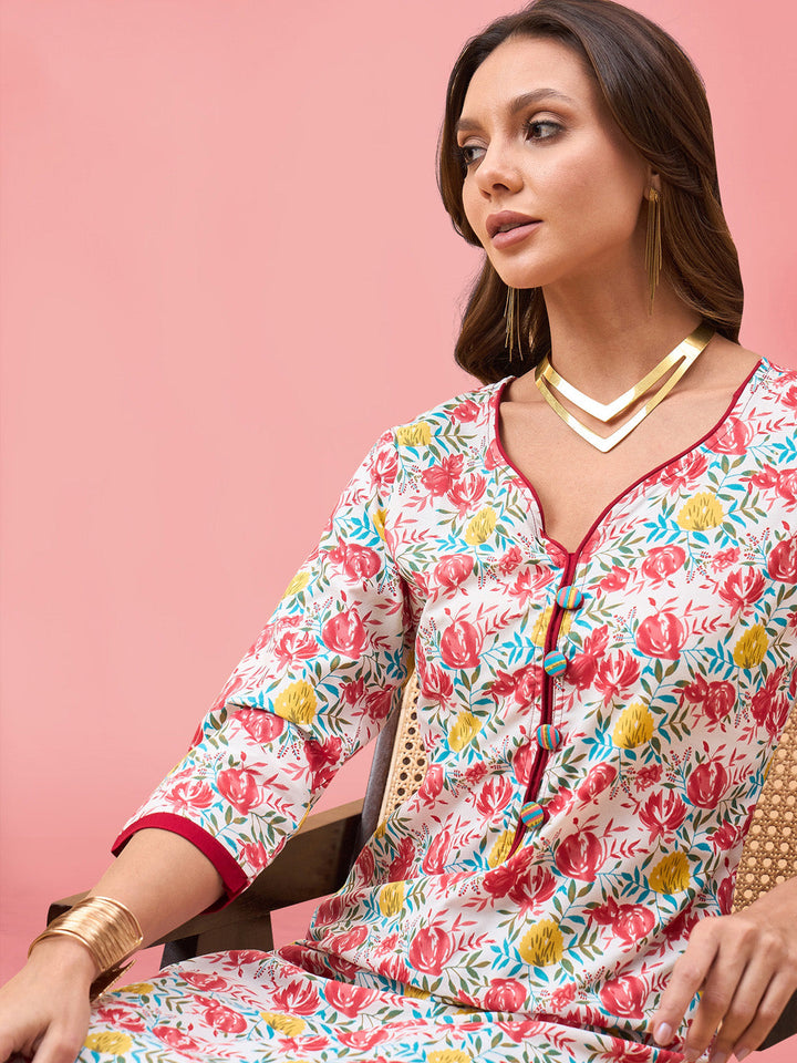 Printed Cotton Kurta Set