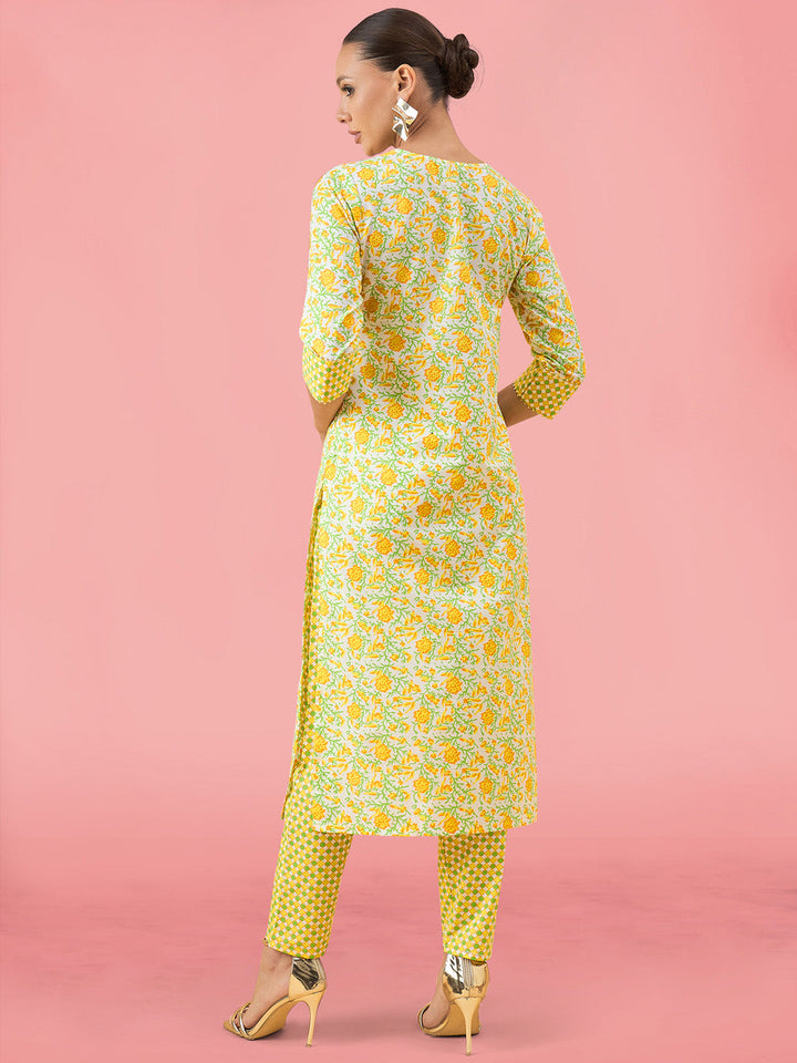 Printed Cotton Kurta Set