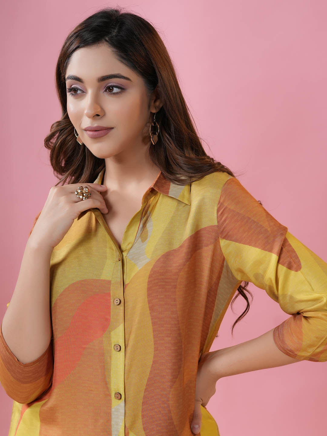 Printed Muslin Kurti With Afgani Pants