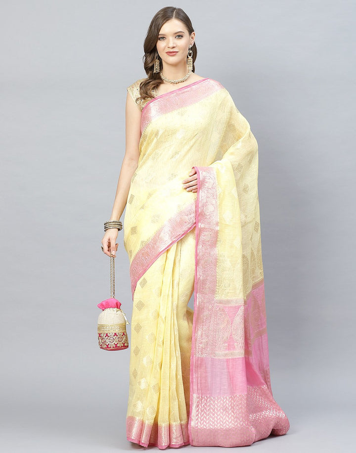 Cotton Linen Saree